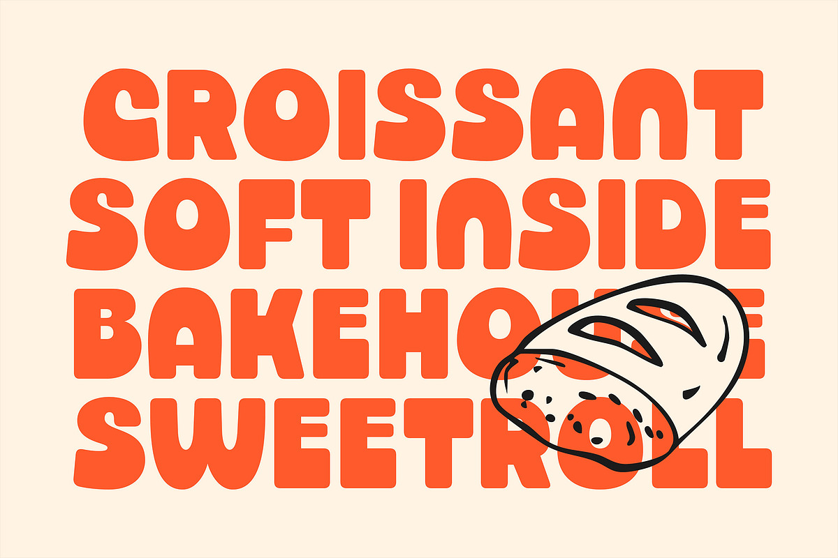 Oven Bake – Bold Retro Display Font, a Font by Versetype (Photo 7 of 15)