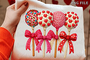 Faux Crochet Valentines Lollipop Png, an Illustration by OK Design (Thumbnail 1 of 6)