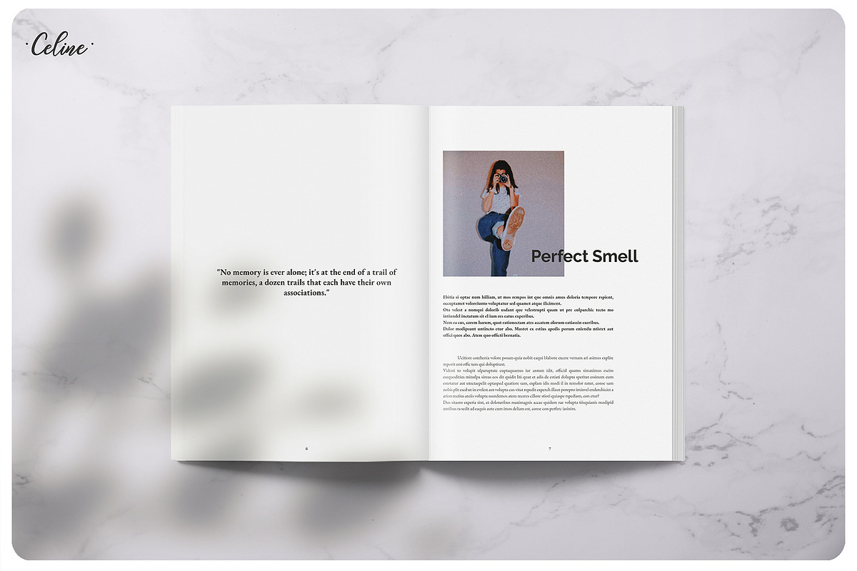 PIXEL Lookbook Memories Template, a Magazine Template by Celine Studio (Photo 2 of 9)