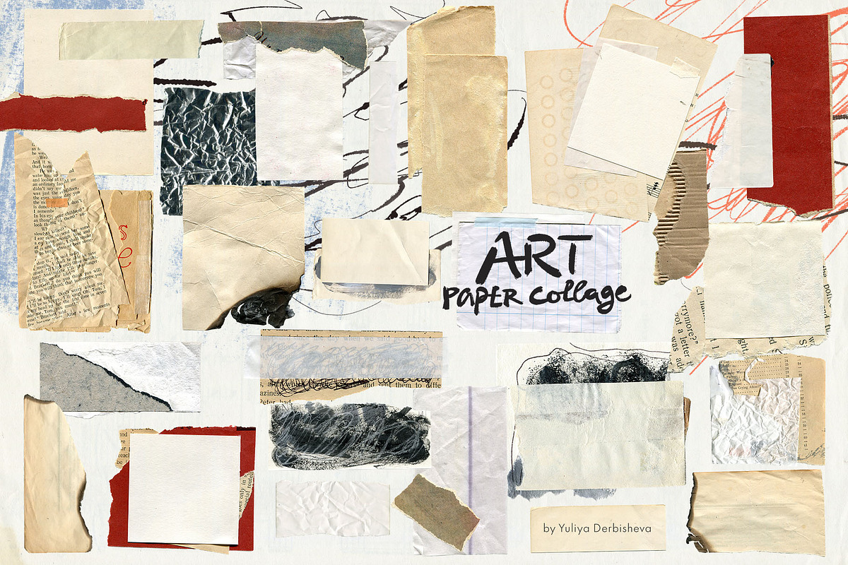 Art Paper collage element scraps, an Object Graphic by Yuliya Derbisheva (Photo 6 of 15)