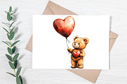 Watercolor Valentine's Day Clipart, an Illustration by Canvas Craft (Thumbnail 5 of 6)