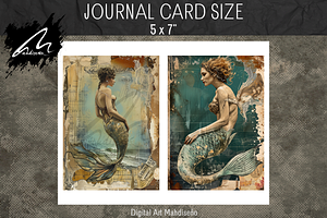 Marine Mermaid Dreams, Shabby Grunge