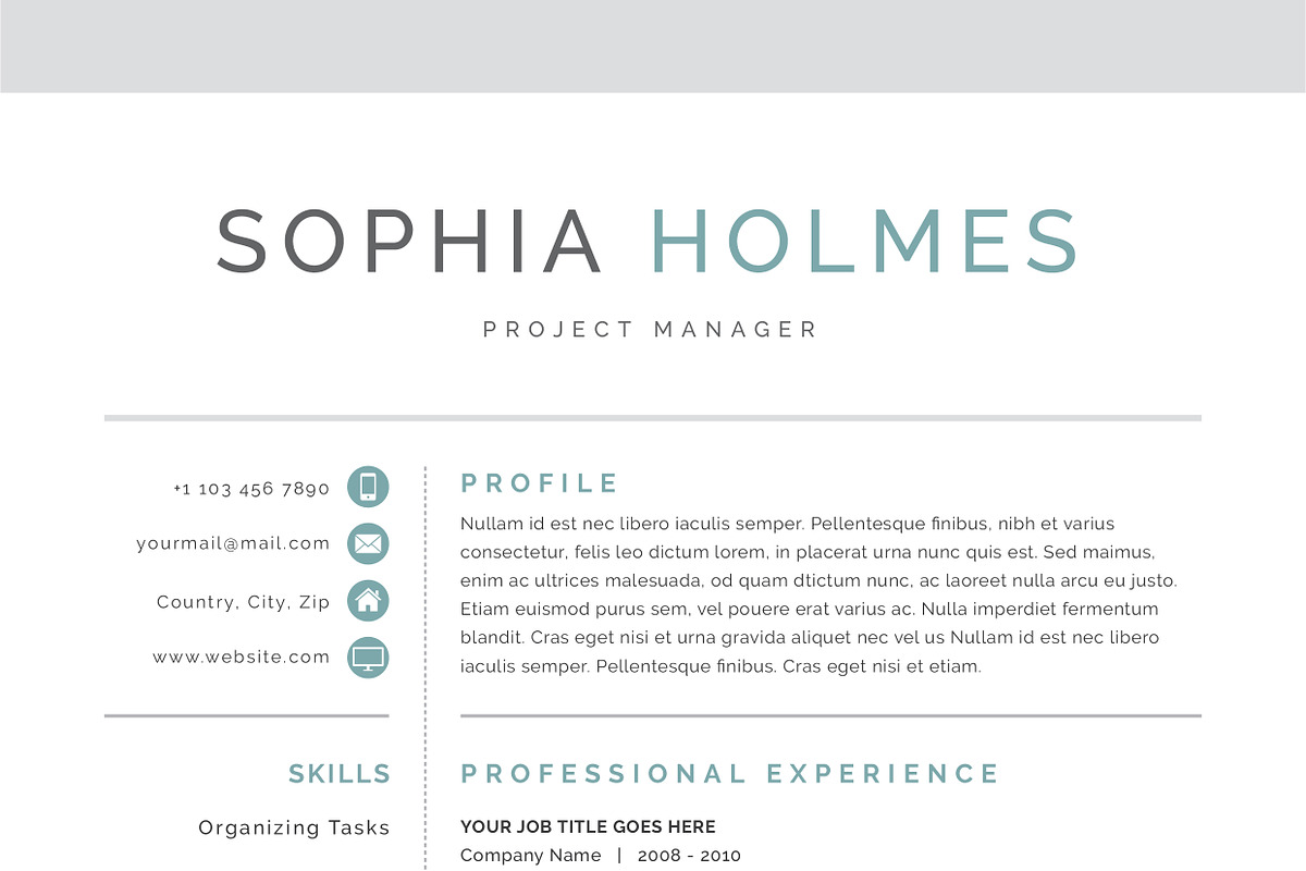 Word Resume & Cover Letter Template, a Resume Template by DemeDesign (Photo 4 of 4)