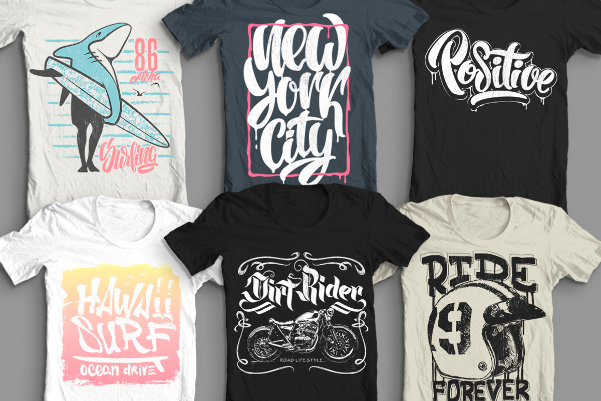 50 T-Shirt designs collection, an Illustration by URBANDRIPS