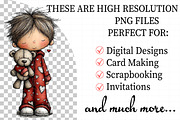 Whimsical Valentine Boy Clipart Bund, an Illustration by Daily.Designs (Thumbnail 2 of 7)