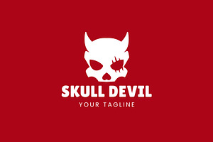 Skull devil logo icon illustration, a Branding & Logo Template by Dyn Studio