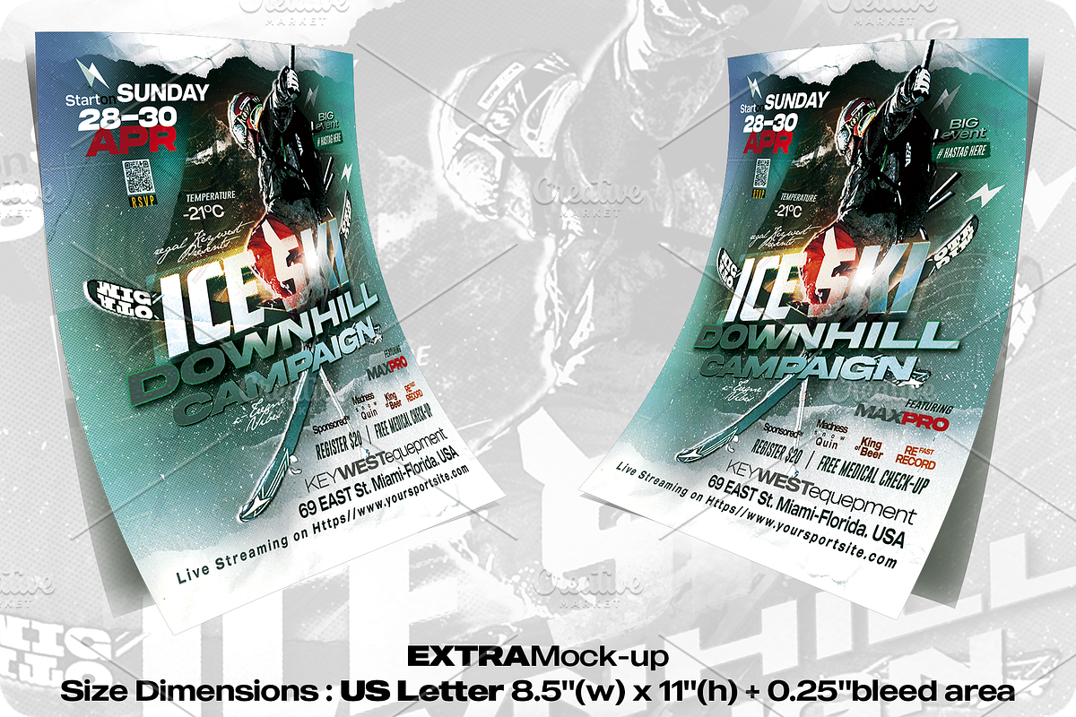 Ski Sport Event Flyer, a Flyer Template by regalDRAW (Photo 2 of 2)