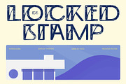 CS Locked Stamp, a Sans Serif Font by Craft Supply Co. (Thumbnail 1 of 8)