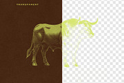 Farm Bull Engraving Vintage, an Object Graphic by Kaizla03 (Thumbnail 2 of 5)