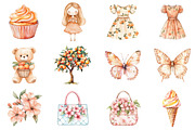 Cute Peaches Garden Fruit Png, an Illustration by CitraGraphics (Thumbnail 5 of 6)