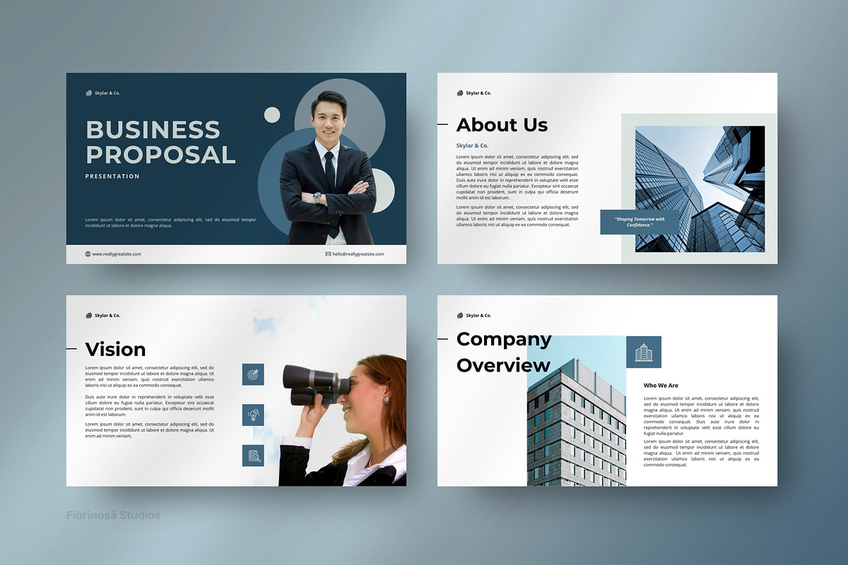 Skylar Business Proposal PowerPoint, a Presentation Template by FIBRINOSÄ (Photo 6 of 8)