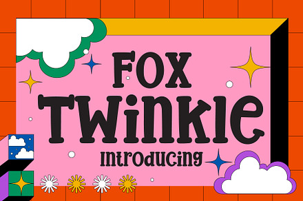 Fox Twinkle Font, a Slab Serif Font by Fox7 By Rattana