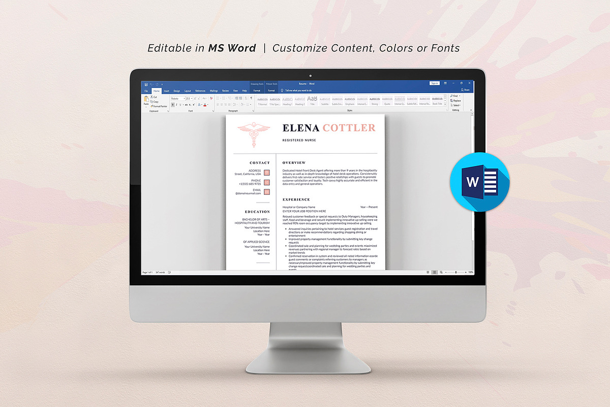 Nurse Resume, a Resume Template by DesignDevisers (Photo 9 of 11)