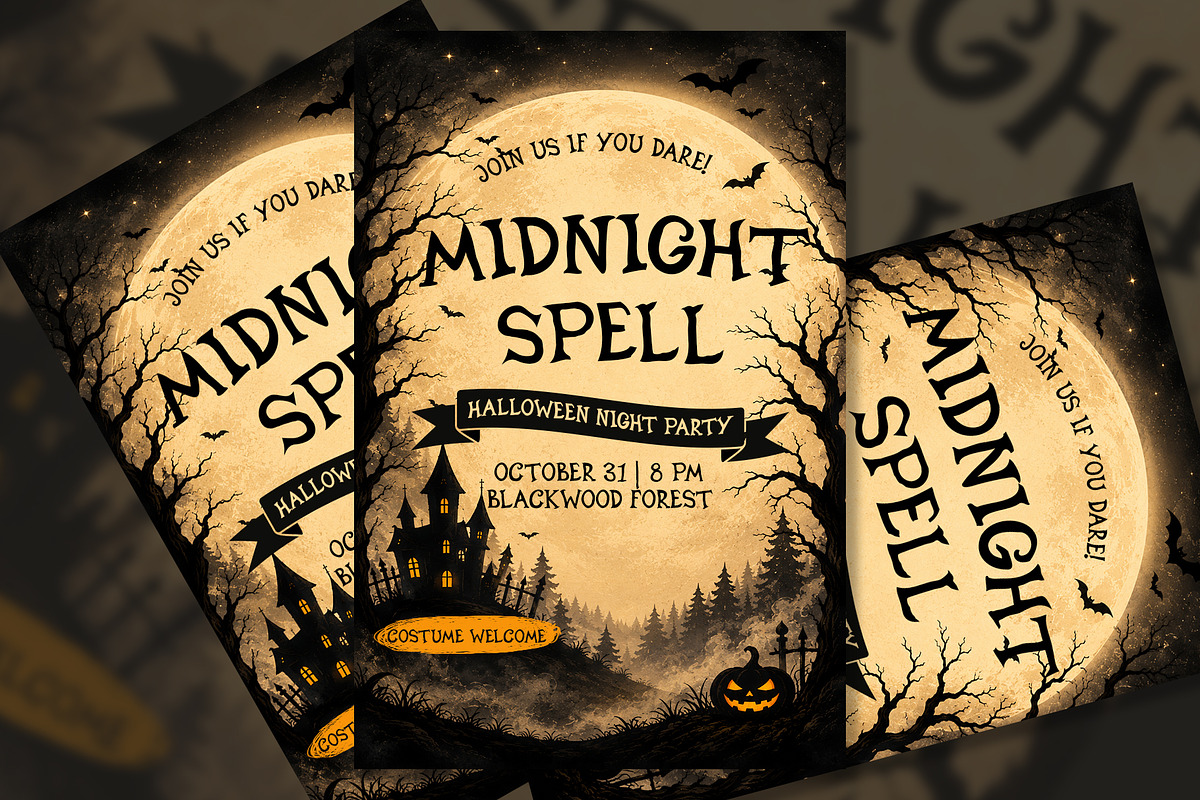 Midnight Spell - Witchy Font, a Sans Serif Font by Mockmenot (Photo 2 of 8)
