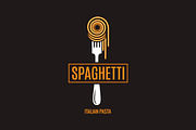 Spaghetti on fork design., an Object Illustration by PushLogo (Thumbnail 2 of 3)