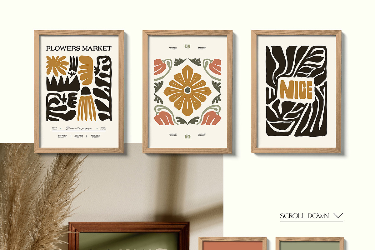 Neutral Floral | Wall Art Collection, an Object Graphic by Leleka.Store (Photo 9 of 18)