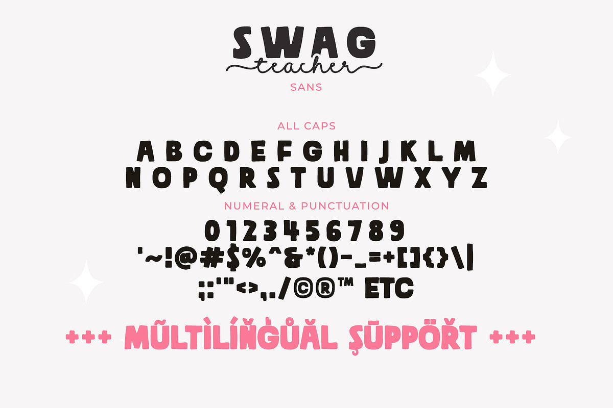 Swag Teacher | Fun Font Duo, a Handwritten Font by Airotype (Photo 12 of 13)