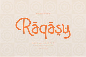 Raqasy | Hand Drawn Arabic, a Script Font by Denustudios