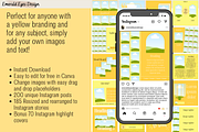 455 Canva Yellow Instagram Template, a Social Media Template by Emerald Eyes Design (Thumbnail 2 of 12)