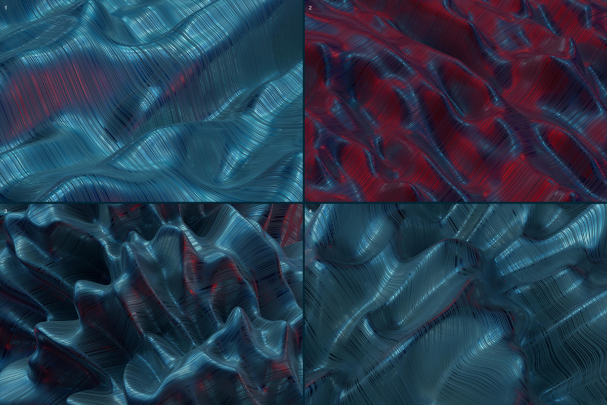 Abstract 3D Rendering of Soft Waves, a Wallpaper Graphic by BIBIART (Photo 7 of 13)