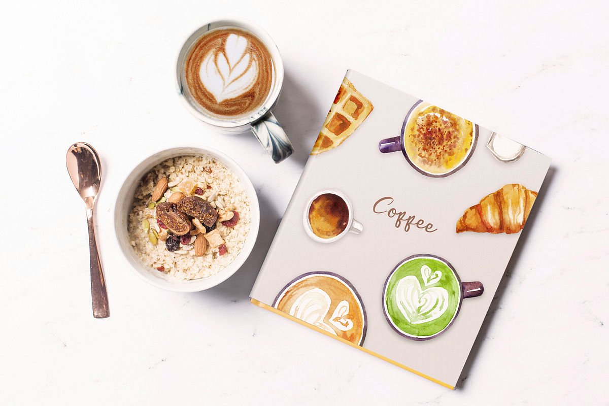 Delicious Breakfast Watercolor Set, a Food Illustration by Volha Studio (Photo 10 of 10)