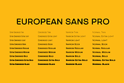 European Sans Pro - 30% SAVE, a Sans Serif Font by BULENT YUKSEL (Thumbnail 5 of 12)