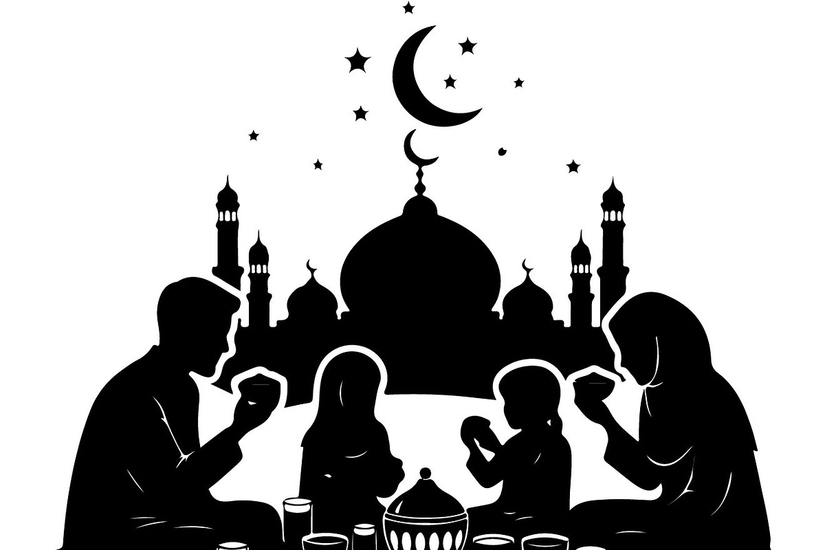 50 Ramadan Iftar Silhouette Bundle, an Illustration by Gfx_Store (Photo 18 of 49)