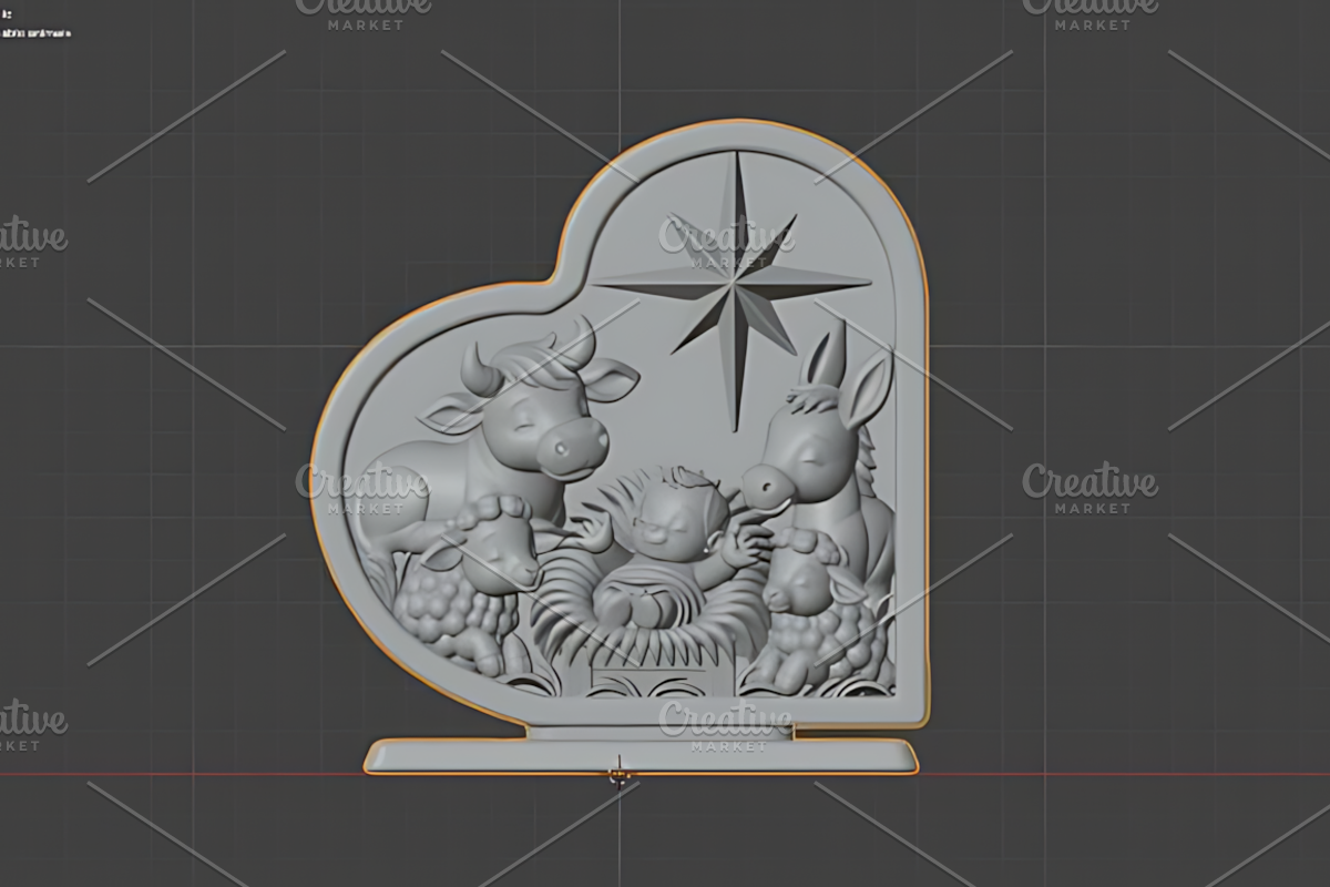 Christmas Nativity Scene & Wise Men, a Characters & Person 3D Model by Design Station (Photo 6 of 6)