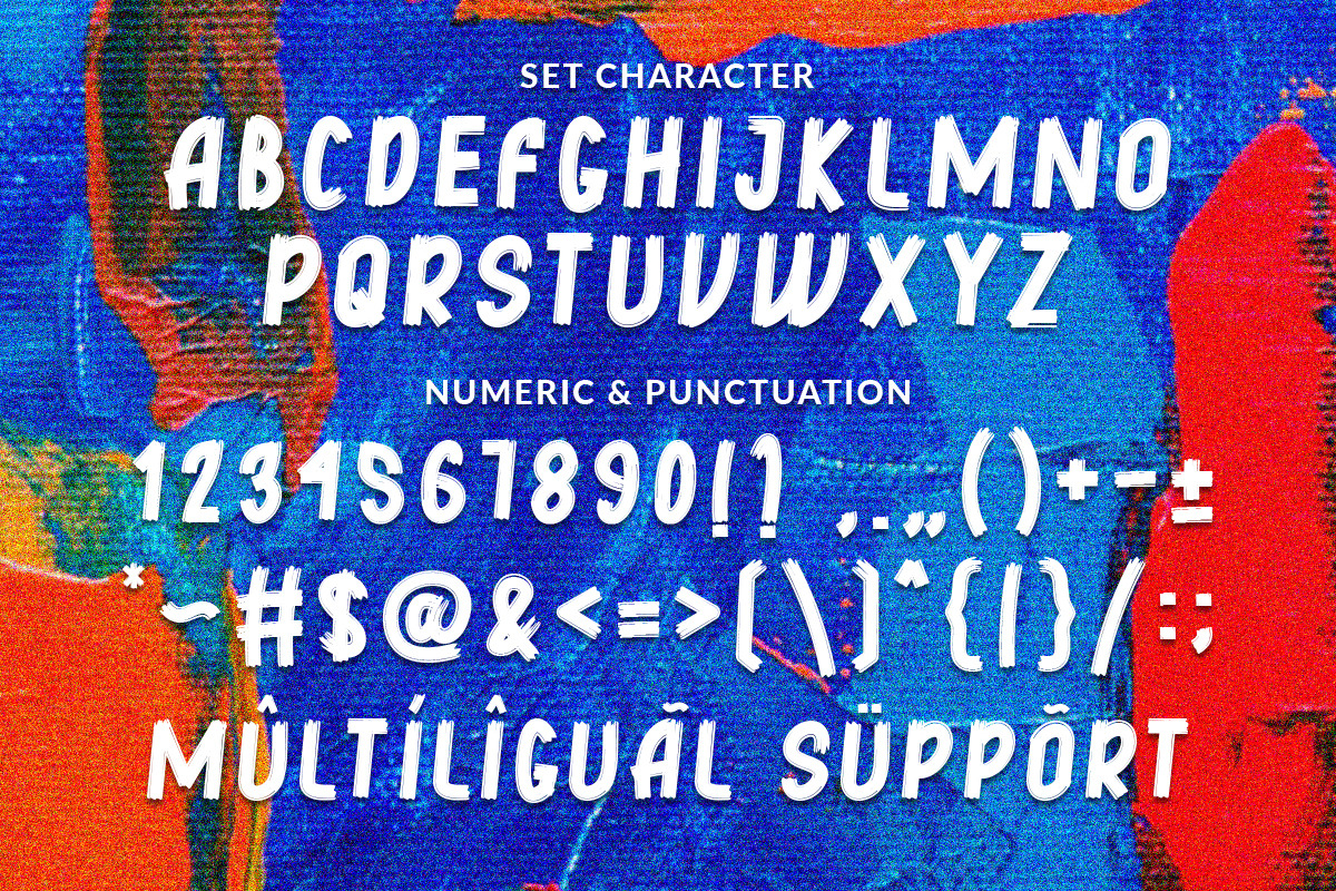 ARAKAV | TEXTURED BRUSH FONT, a Font by BringTypeStudio (Photo 2 of 6)