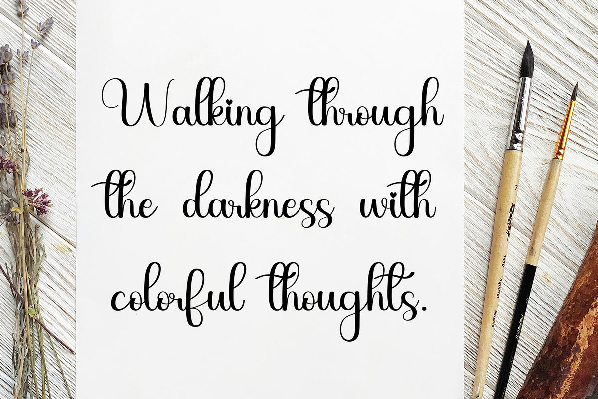 Simple Handmade, a Handwritten Font by FreshTypeINK (Photo 7 of 8)