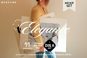 Elegant: Art Print/Poster mockup set, a Merchandise Mockup by MCKP*ME (Thumbnail 1 of 15)