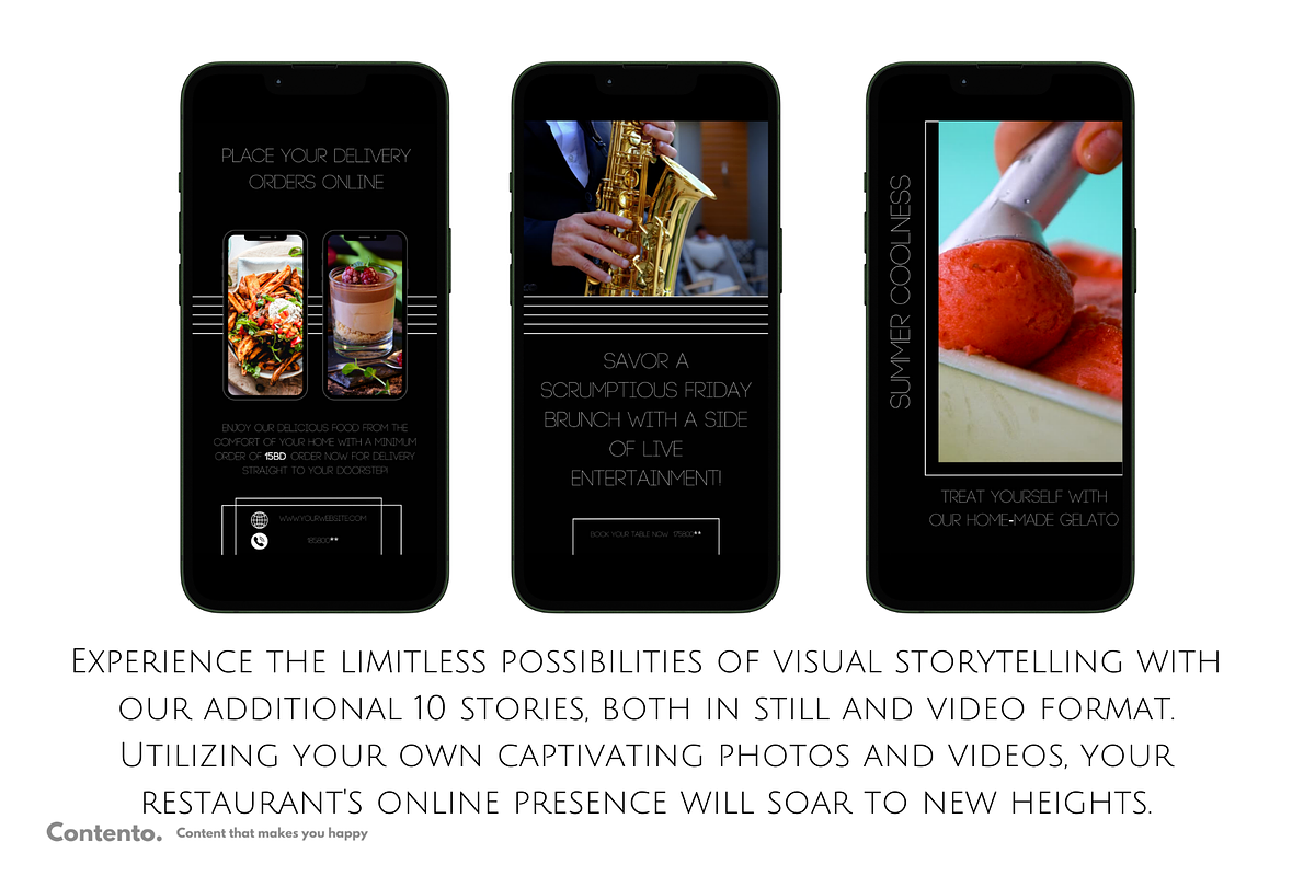 Monochromatic Flavors Canva Pack, a Social Media Template by Contento BH (Photo 4 of 4)