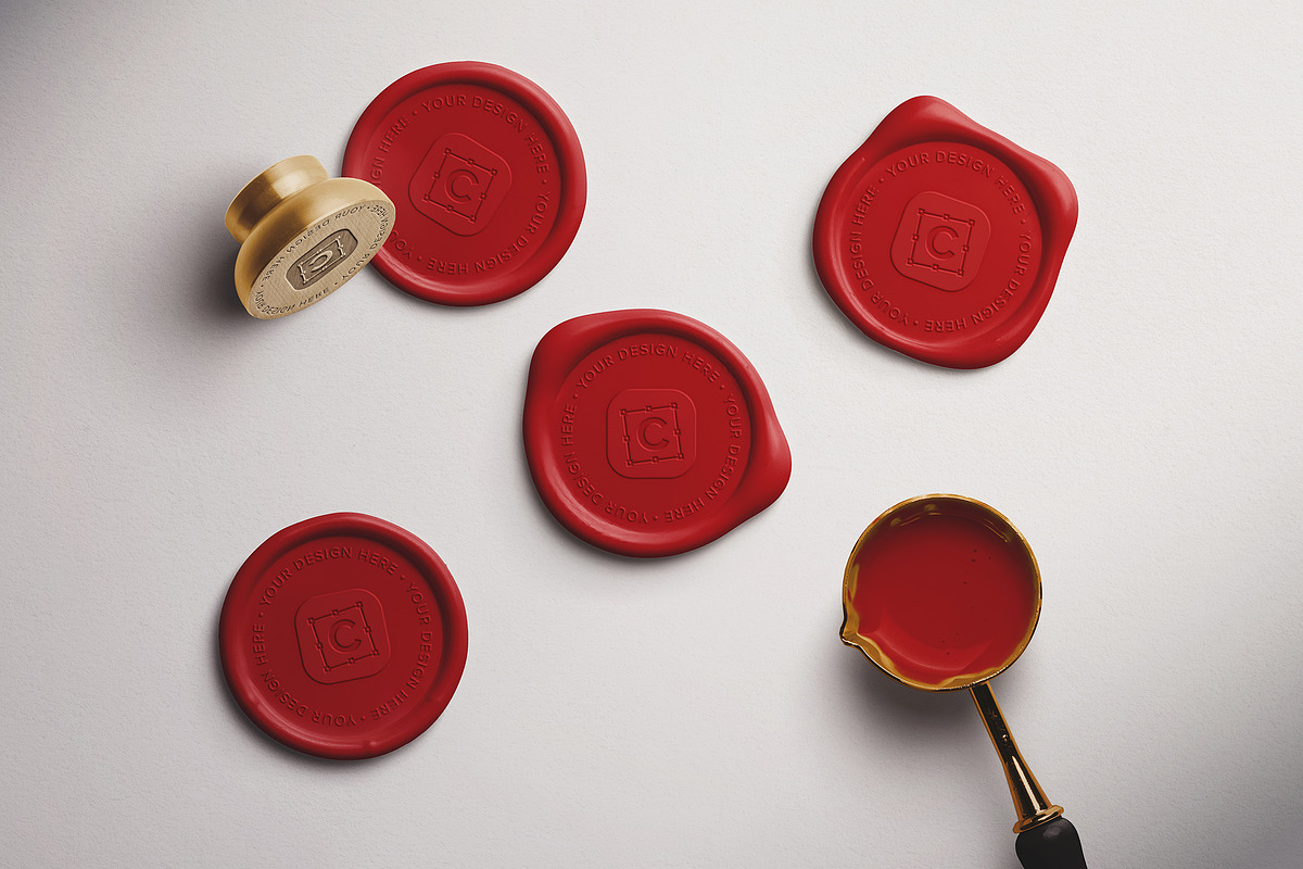Wax Seal Close‑Up Mockup, a Product Mockup by Custom Scene (Photo 10 of 11)