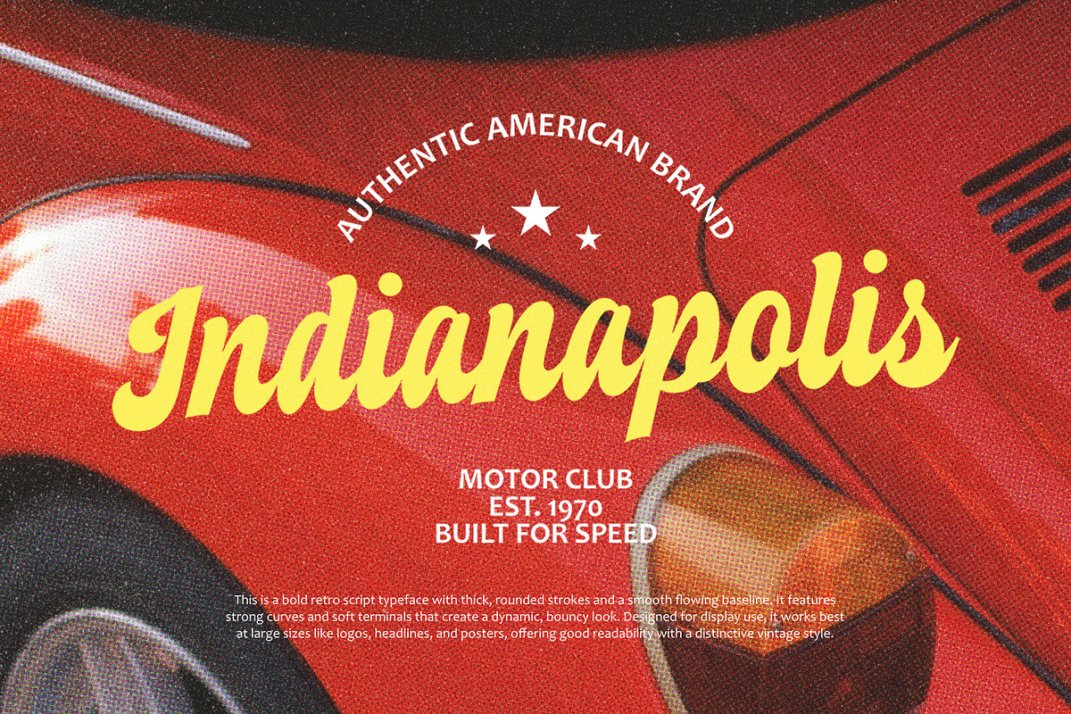 Duckin – Funky Retro Script, a Script Font by Four Lines Std. (Photo 2 of 10)