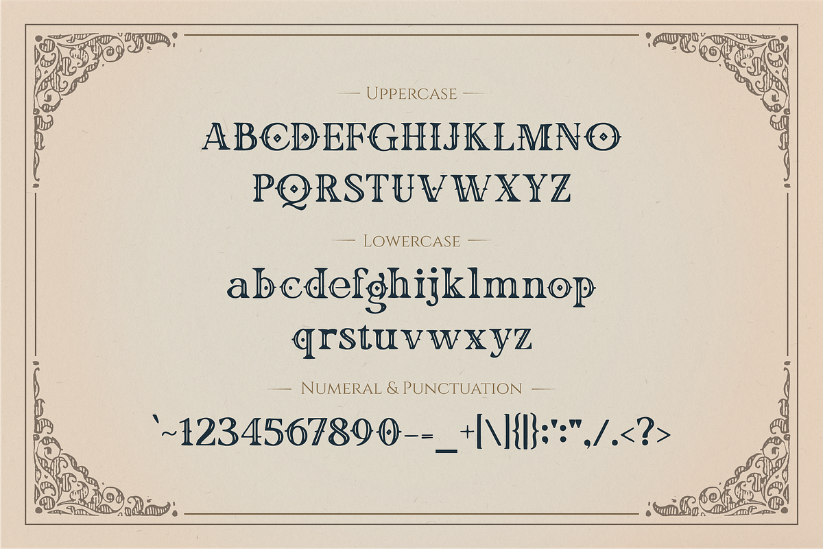 Old Castle - Vintage Classic Serif, a Blackletter Font by Pandeka Studio (Photo 9 of 9)
