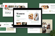 Women Spa - Beauty Powerpoint, a Presentation Template by Deepslide Studio (Thumbnail 1 of 6)