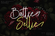 Battie Sellie - Script Font, a Script Font by NTC Graphic (Thumbnail 1 of 7)