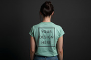 T-Shirt Mockup - Mint Green Edition, a Shirt Mockup by ForhadGFX (Thumbnail 8 of 12)