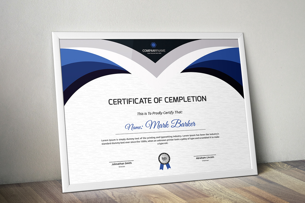Certificate Word | PSD | AI, a Stationery Template by Curve Design (Photo 5 of 6)