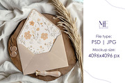 Envelope Liner Mockup 5x7 Card, a Mockup by Mie Mockup Studio (Thumbnail 2 of 7)