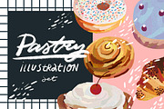 Bakery Products/Dessert Set, a Food Illustration by Anny (Thumbnail 1 of 10)