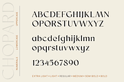 Chopard | Font family, a Sans Serif Font by Larin Type Co. (Thumbnail 14 of 15)