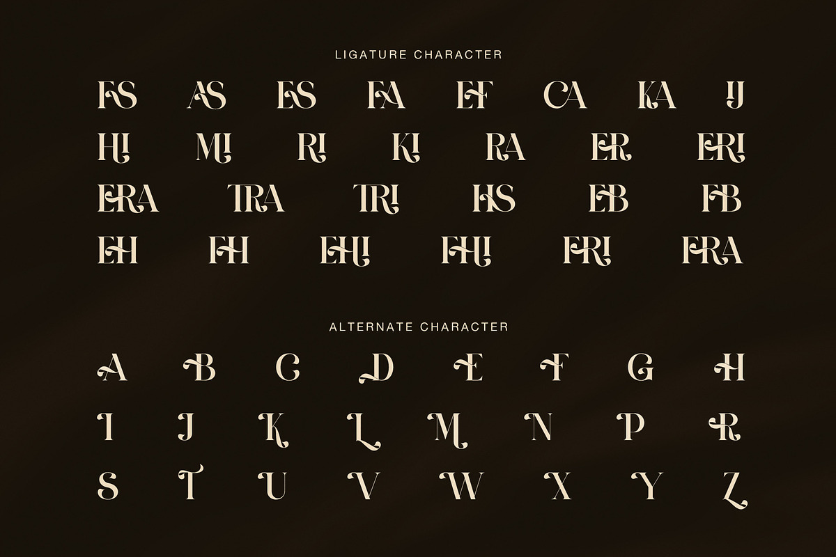 Roses Luxury Serif Display Font, a Serif Font by Graphicxell (Photo 8 of 8)