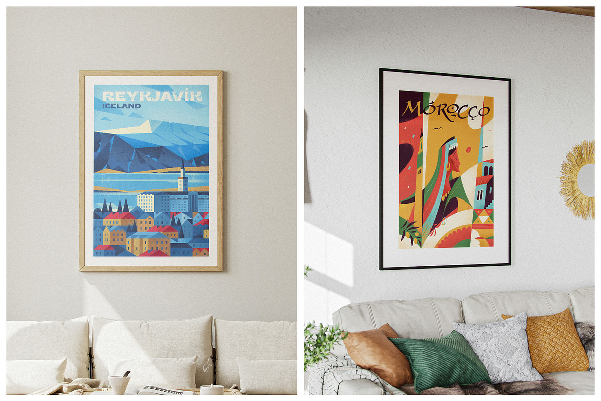 Travel Posters. Mega Bundle., a Decorative Illustration by Red Monkey (Photo 16 of 20)