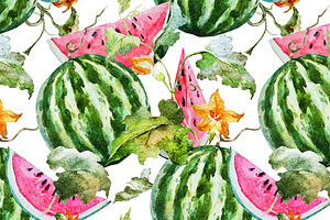 Watercolor Summer Patterns