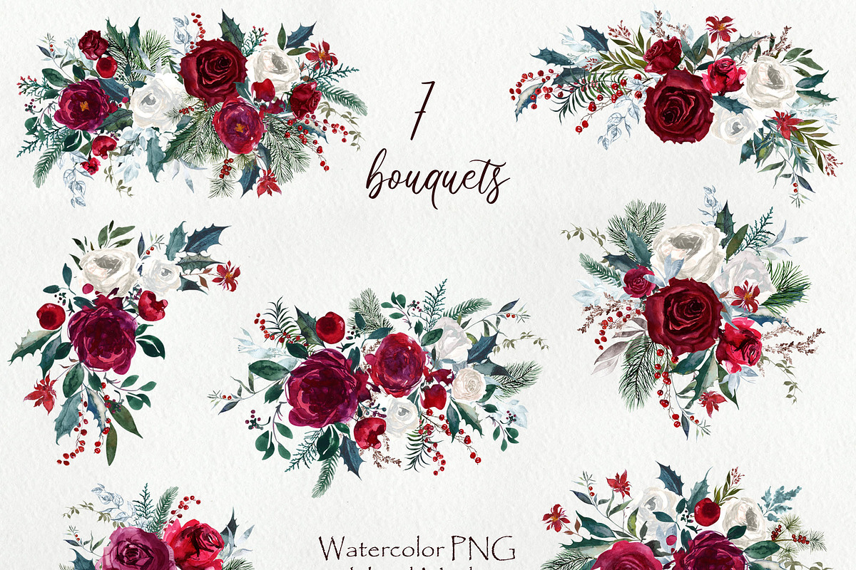 PNG Files Winter fantasy 3, a Decorative Illustration by Art Watercolor Stories (Photo 2 of 7)
