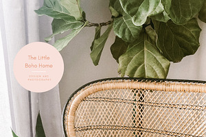 Boho Home Modern Canva Logo Kit