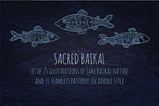 Sacred Baikal Set, an Illustration by Marya Deneko (Thumbnail 1 of 5)