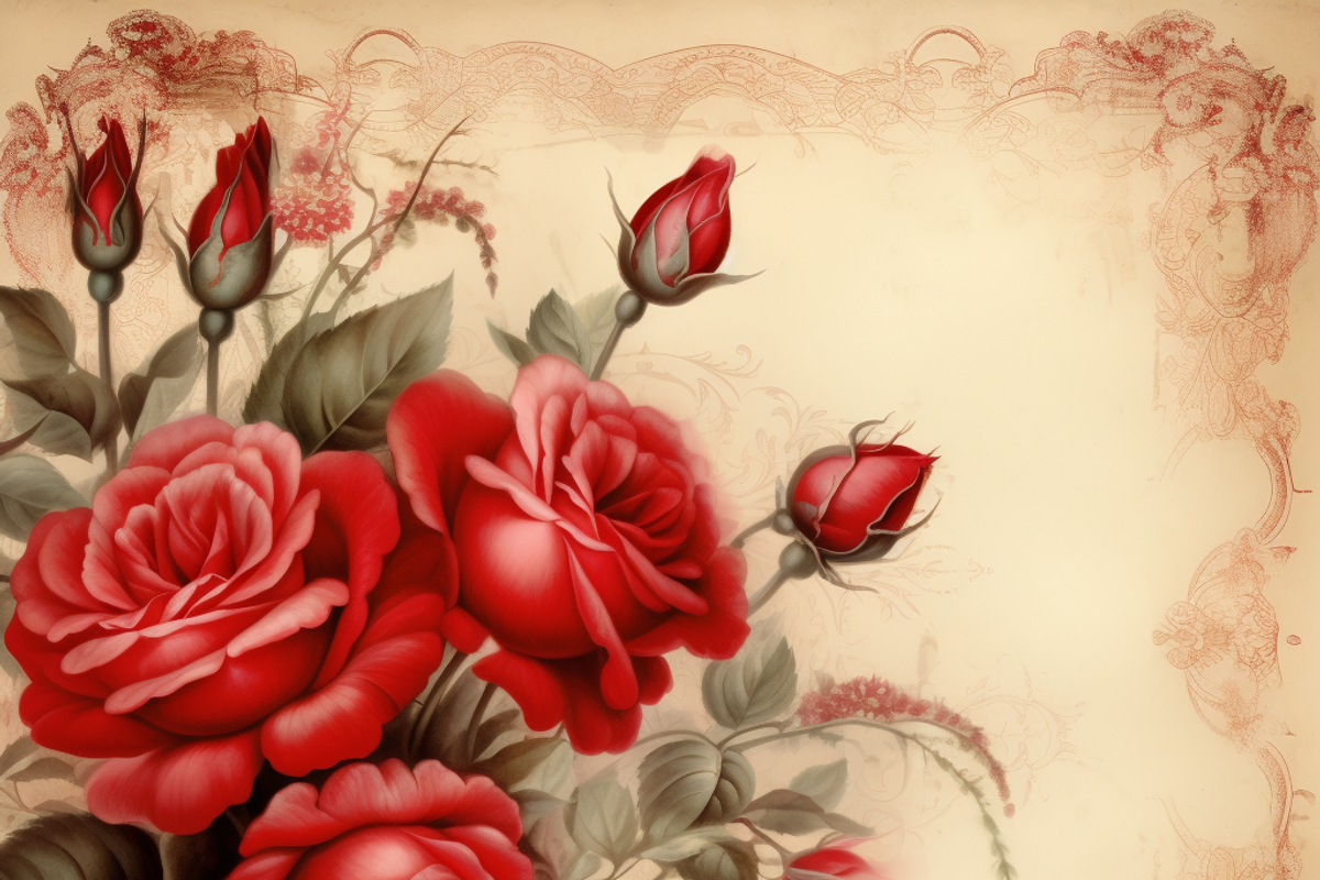Vintage Roses Paper