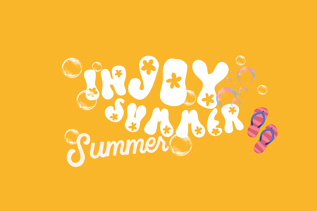 Summer font, a Handwritten Font by JJuta (Photo 2 of 8)